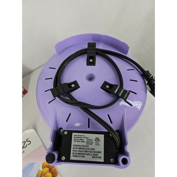 BABYCAKES CAKE POP MAKER SET – PURPLE APPLIANCE + RECIPE BOOK + MANUAL – CP-94LV - Picture 5 of 7